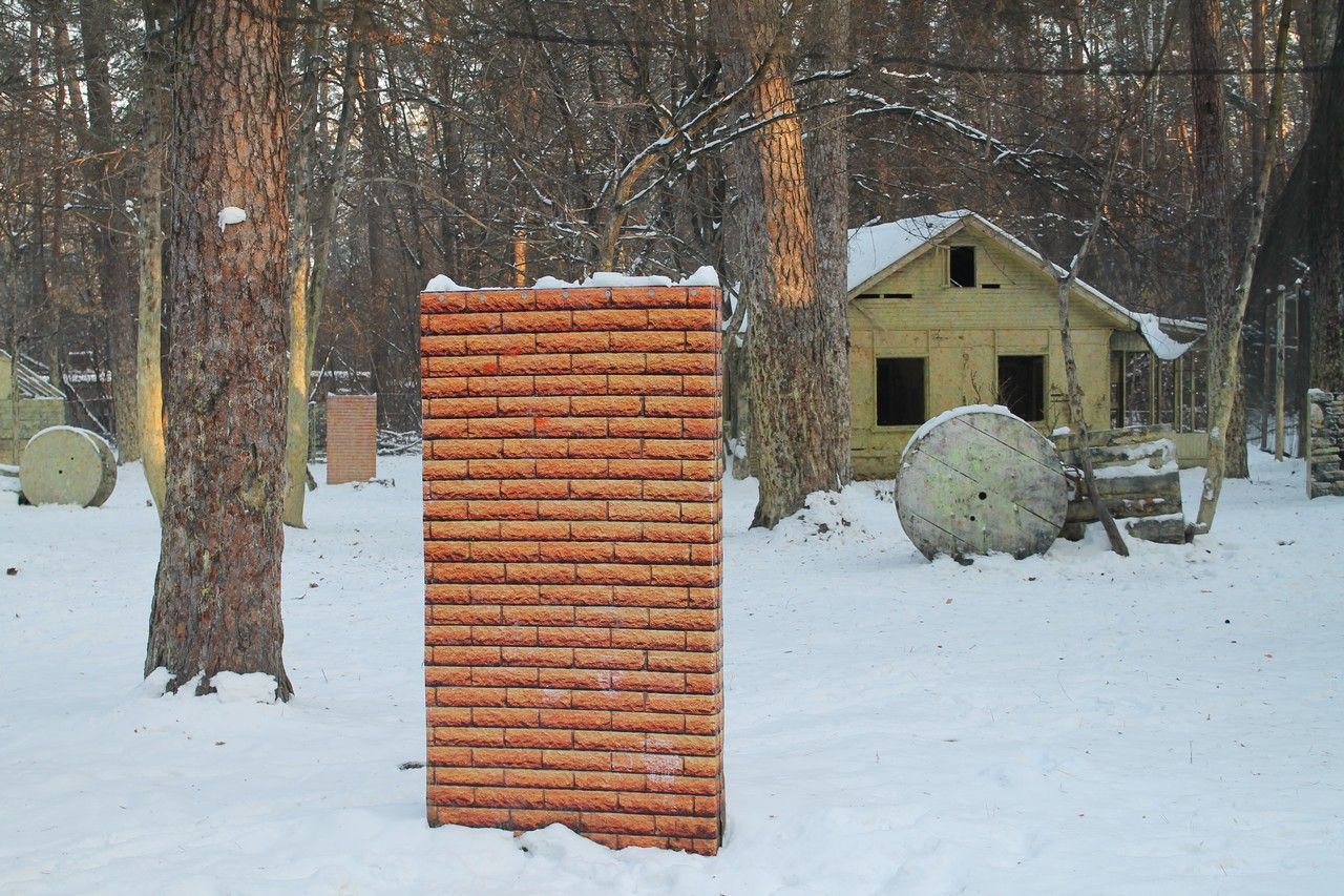 Пейнтбольная площадка Деревня (зима) - фото 01